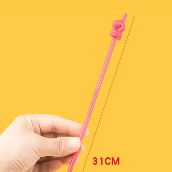 10 шт. Дизайн указательного пальца для обучения, красочная нескользящая ручка из смолы, Гибкая детская портативная палочка для обучения