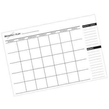 12 Шт Простой Офисный Календарь Формата А3 На Месяц Calendar Planner 2020 Настольный Органайзер Расписания Memo Schedule с 1 Блокнотом для ПК