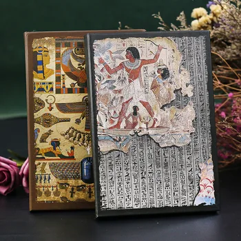 32k Винтажный Египетский Блокнот на память Дневник в твердом переплете Раскраска Блокнот 110 Листов