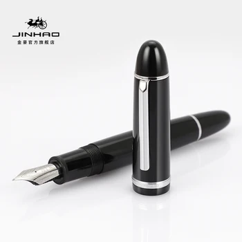 Jinhao X159 Акриловая Авторучка Red Spin Golden 40 мм, Элегантная Чернильная ручка, Канцелярские принадлежности для бизнес-школы