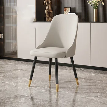 Винтажные обеденные стулья Relax из натуральной кожи Минималистичный Стильный кухонный стул с высоким дизайнерским столиком Роскошный набор обеденных стульев Sillas Comedores