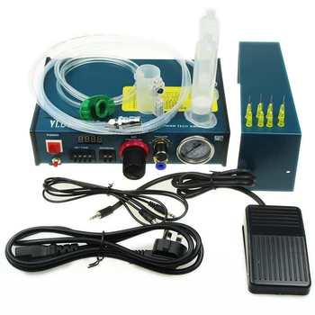 Машина для дозирования клея, Полуавтоматическая система дозирования жидкости 983A 220V, автоматический дозатор клея, система дозирования 983A