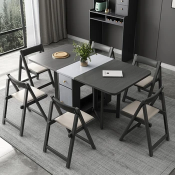 Обеденные столы на балконе в скандинавском стиле, кухня роскошного дизайна, современные обеденные столы, Складная мебель для дома в гостиной Tavolo Pranzo SR50DT