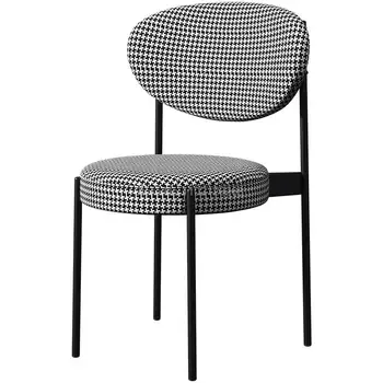 Обеденный стул в современном стиле лофт Nordic Light С роскошной спинкой Обеденные стулья Простой стул для ресторана, отеля, мебель для гостиной