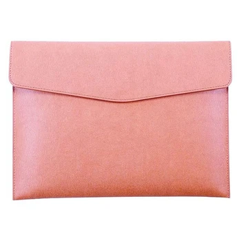 Папка для файлов формата А4 из искусственной кожи, водонепроницаемый чехол для папок-конвертов с застежкой, Розовый